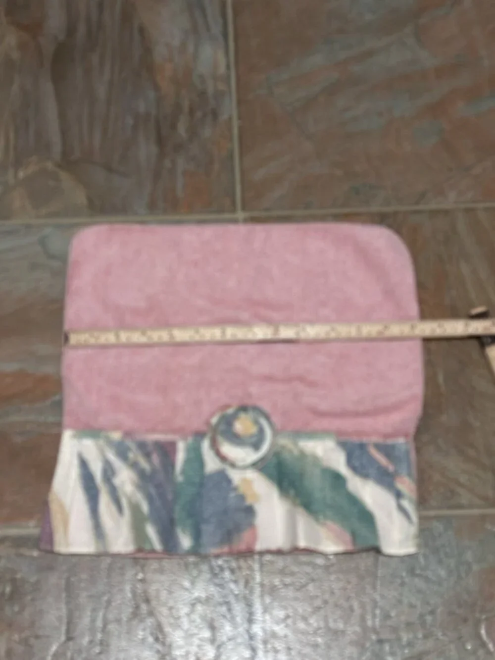 Vintage Avanti Look Dusty Pink Bathroom Towel Set 80s 90s Vibes Pleats